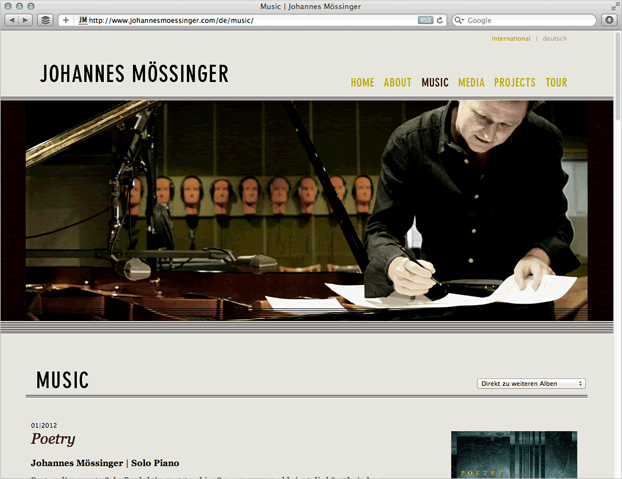 Referenz: Johannes M&ouml;ssinger, Jazz-Pianist